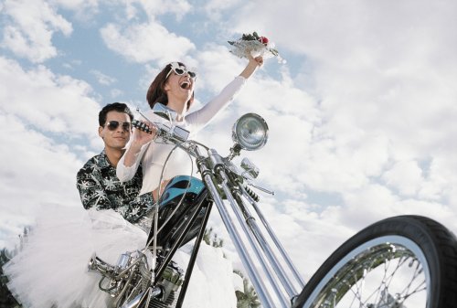 Motorcycle wedding
