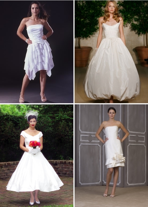 But this post is about wedding gowns and wedding gown hemlines in 