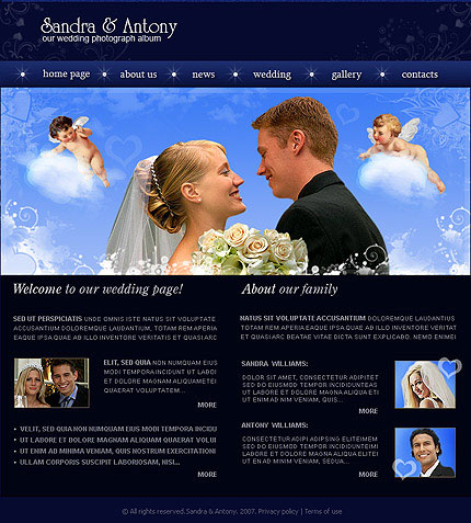 free wedding websites