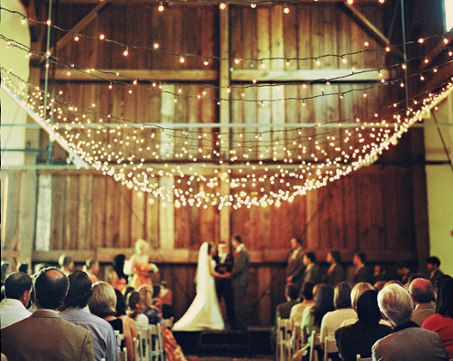 barn wedding ceremony
